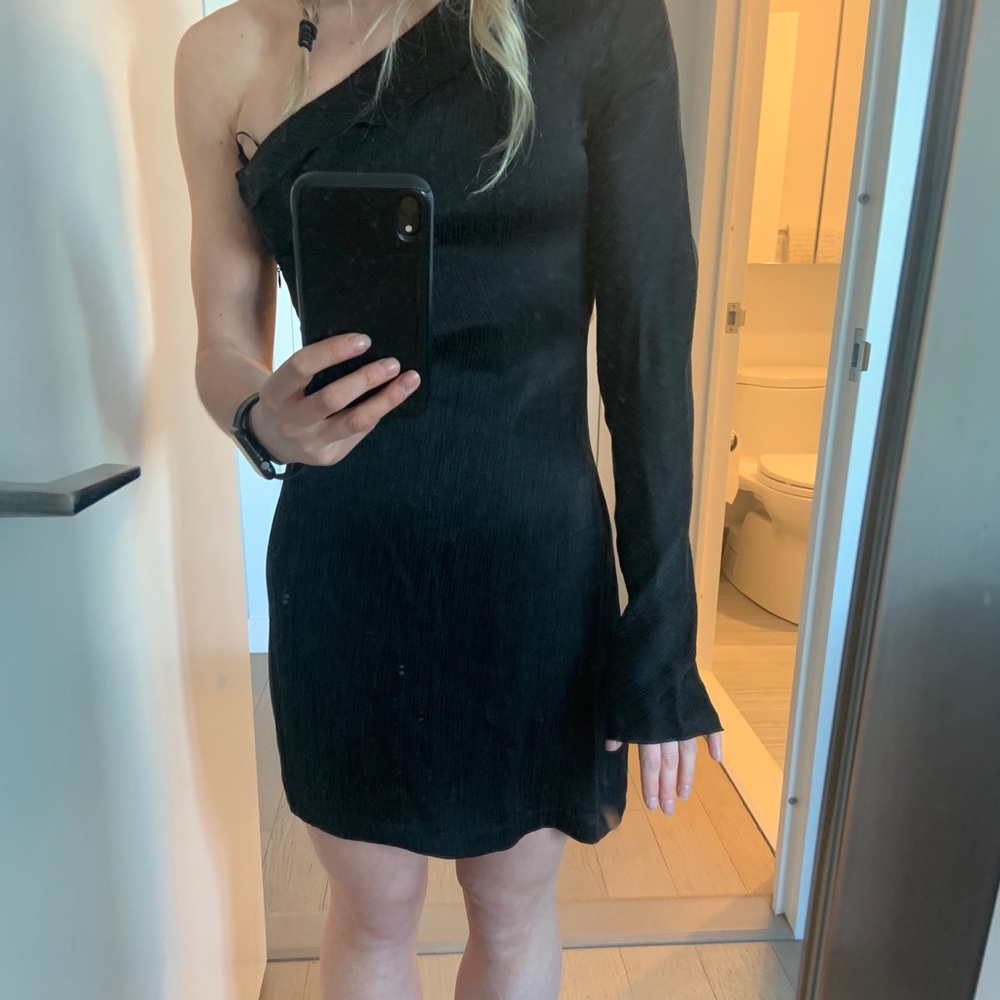 Beautiful one shoulder black dress